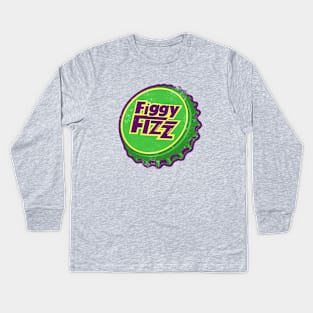 Retro Vintage Figgy Fizz Soda Bottlecap Kids Long Sleeve T-Shirt